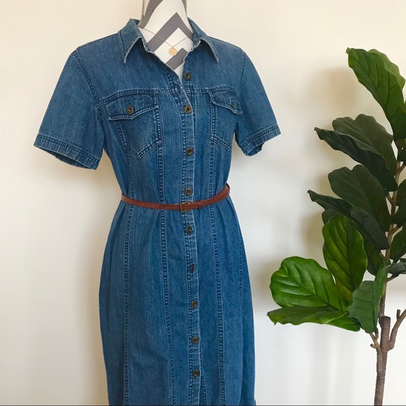 bohemian denim dress